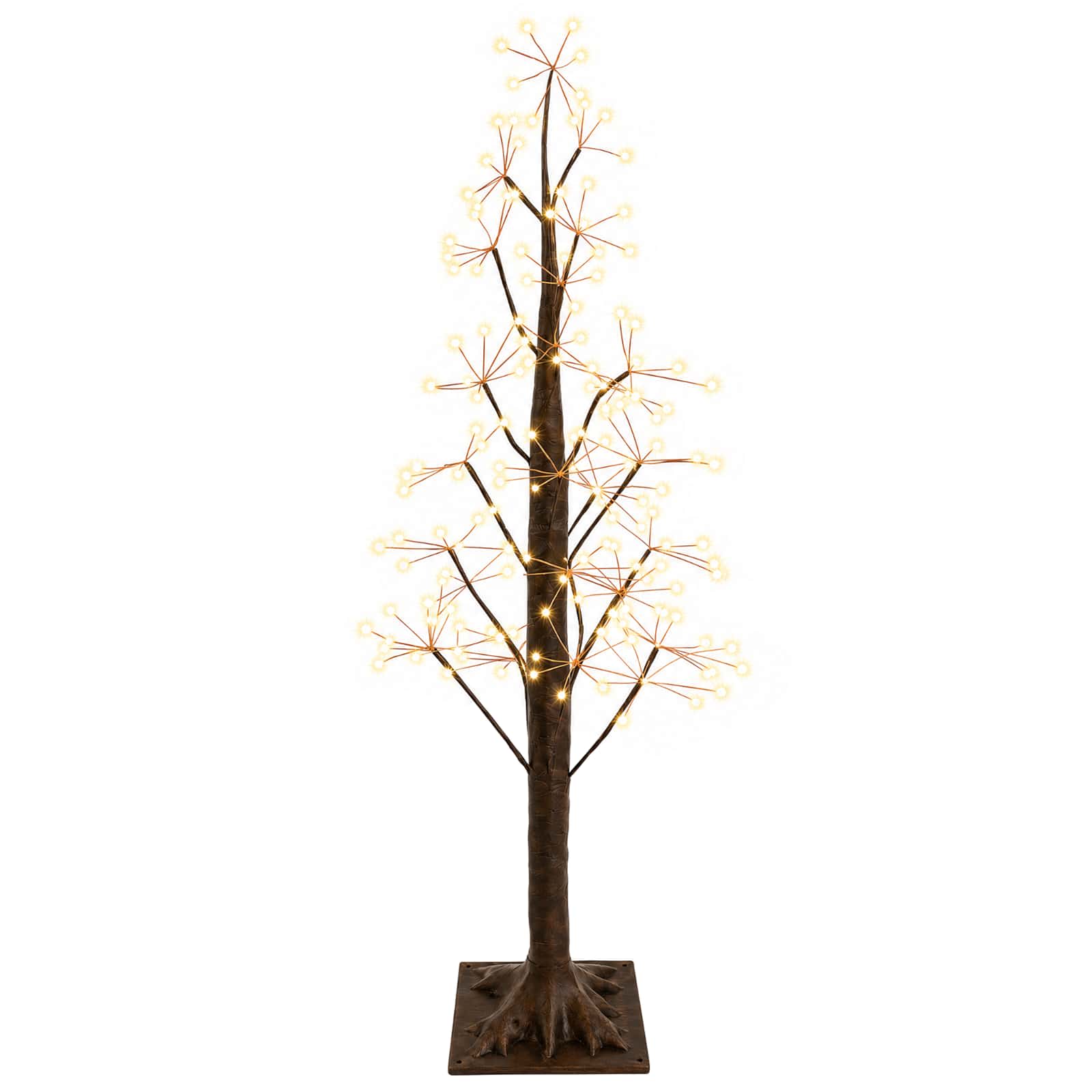 Sternen-weihnachtsbaum Braun 17 X 17 X 120 Cm Kunststoff Vidaxl