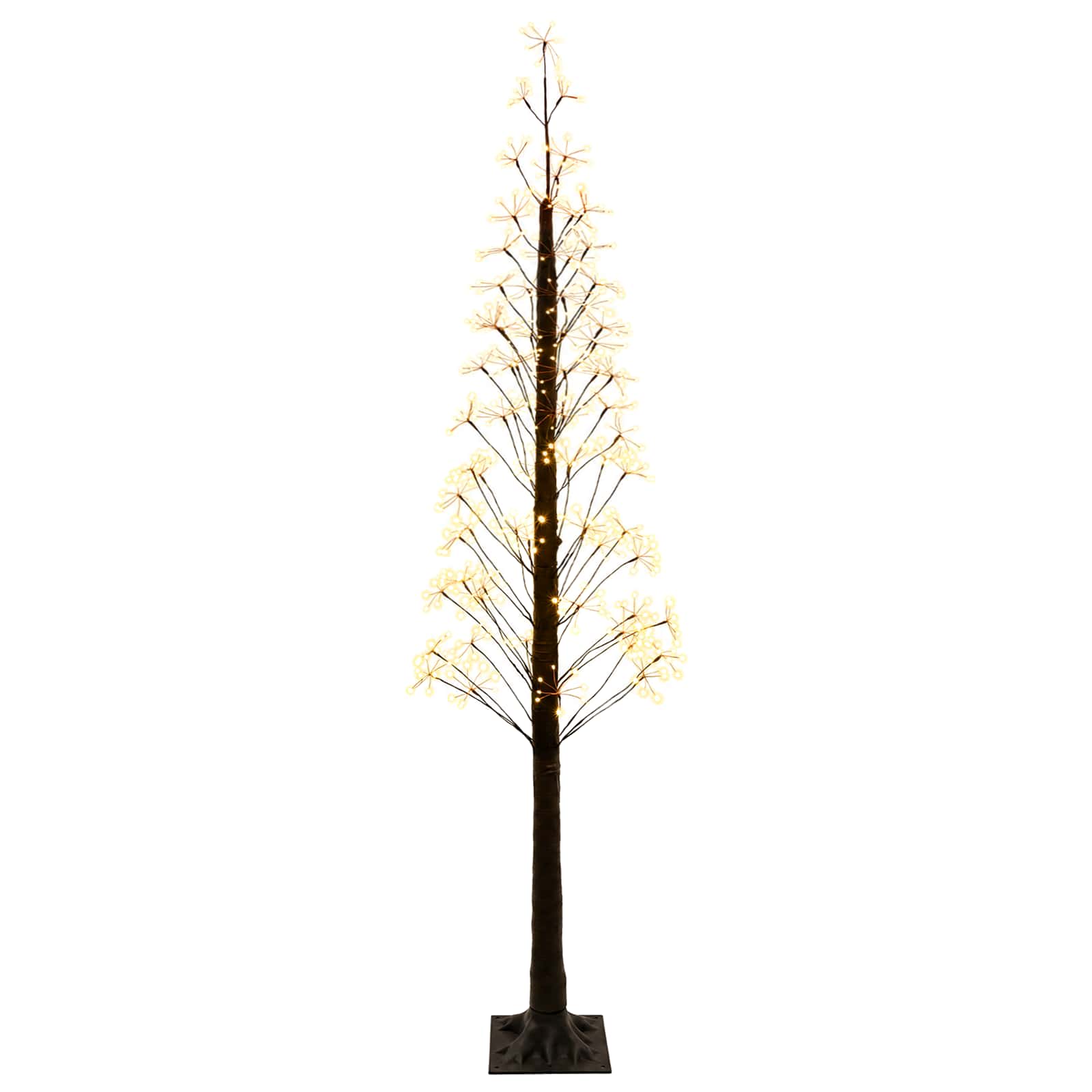 Sternen-weihnachtsbaum Braun 25 X 25 X 210 Cm Kunststoff Vidaxl