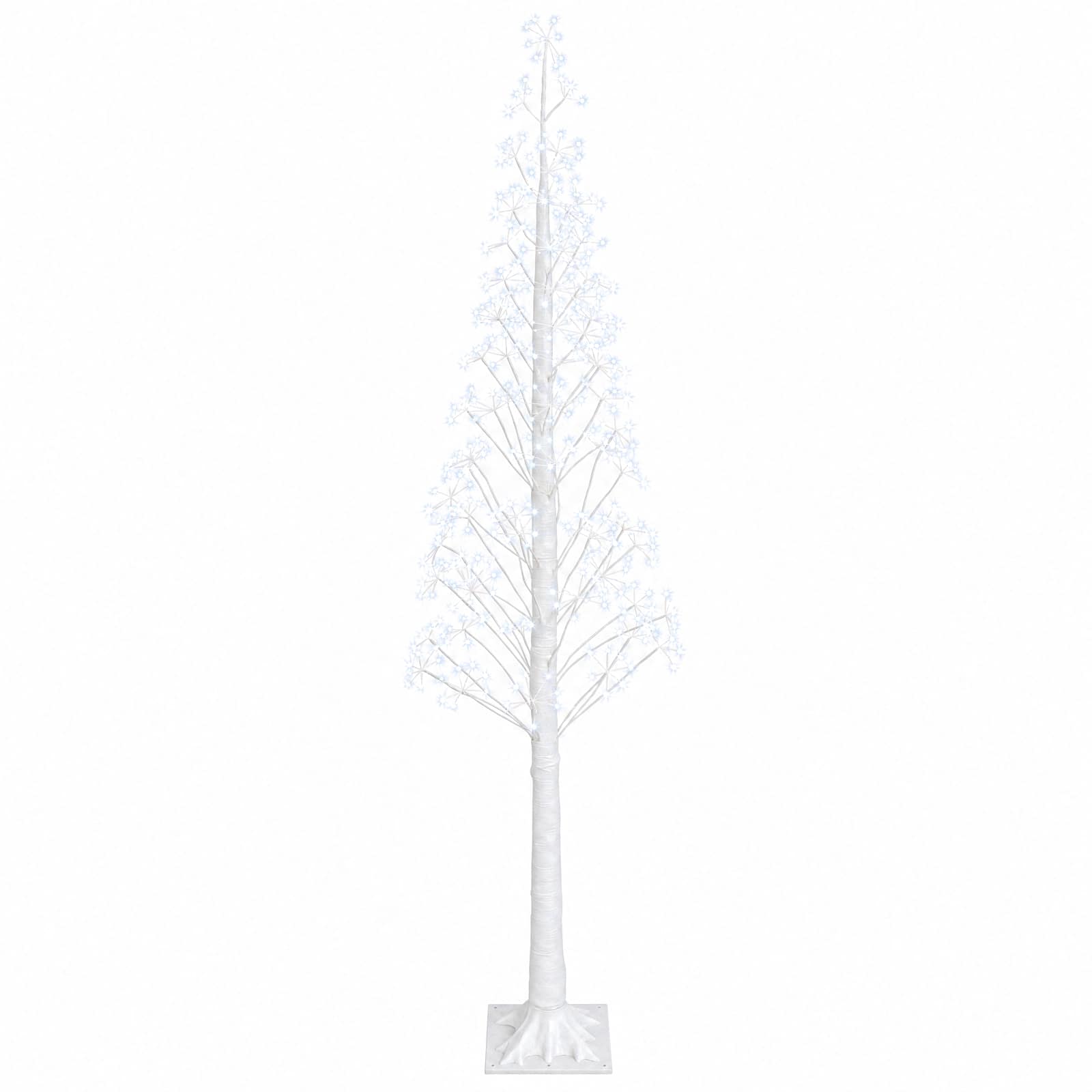 Sternen-weihnachtsbaum Weiß 25 X 25 X 210 Cm Kunststoff Vidaxl