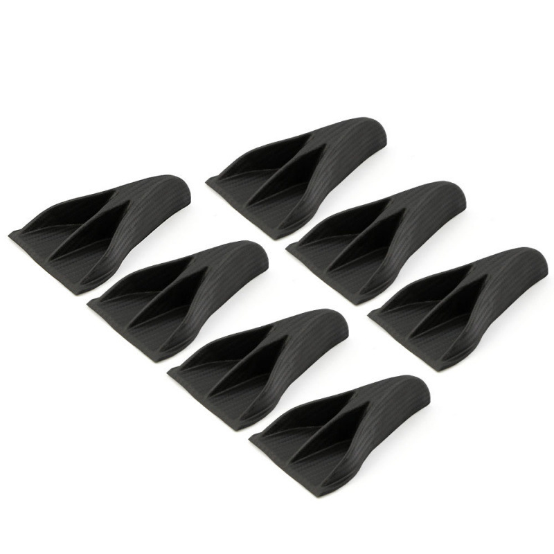 Auto-tuningteile: Entenbürzel-dachspoiler, Kleiner Dekorativer Heckspoiler, Haifischflosse Im Adlerklauen-design, Klebstoff – Abs-kunststoff – 7er-pack