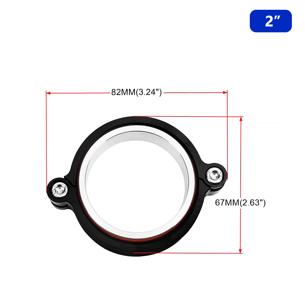 Modifizierte, V-förmige, Bewegliche Montagehalterung Aus Aluminiumlegierung, 2"/3"/3,5"/4" Durchmesser – 2-zoll-v-halskragen