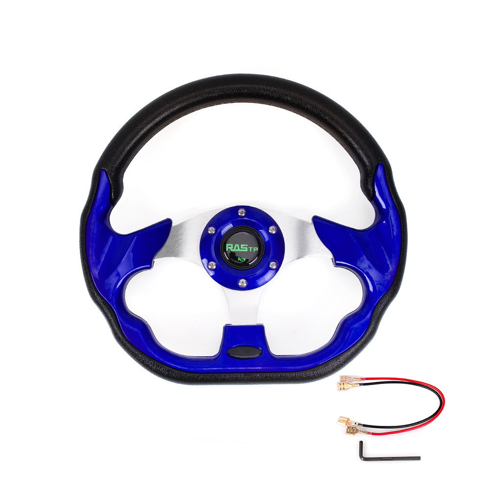 Rastp Ganzjahres-rennlenkrad Für Fahrzeugtuning, 13 Zoll, Kartlenkrad – Blau