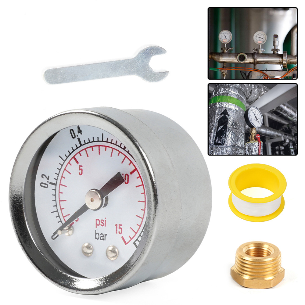Teile Für Fahrzeugmodifikationen: Kraftstoffdruckmesser, Öldruckmesser, 1/8 Npt/3/8 Npt-anschluss, 0-15 Psi Manometer