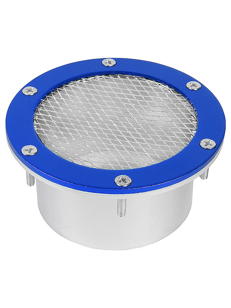 Universeller Luftfilter Aus Aluminiumlegierung Mit Luftkanal Aus Drahtgeflecht – Blau