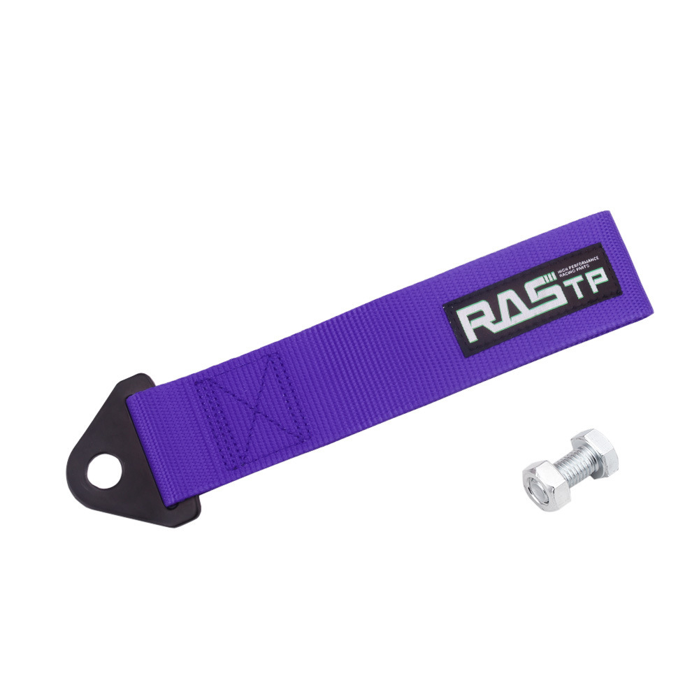 Auto-tuning-zubehör, Trendige Und Personalisierte Frontstoßstangen-dekorationen, Abschleppgurte Und -kabel – [rastp Logo] Lila