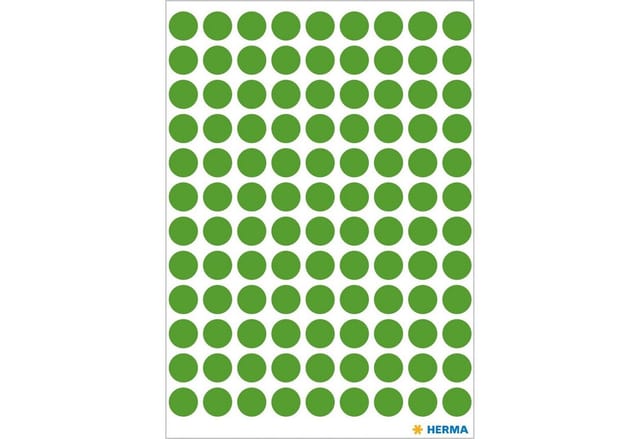 Herma - Markierungspunkt Vario 8mm Papier Dunkelgrün 540 Etik./pack.