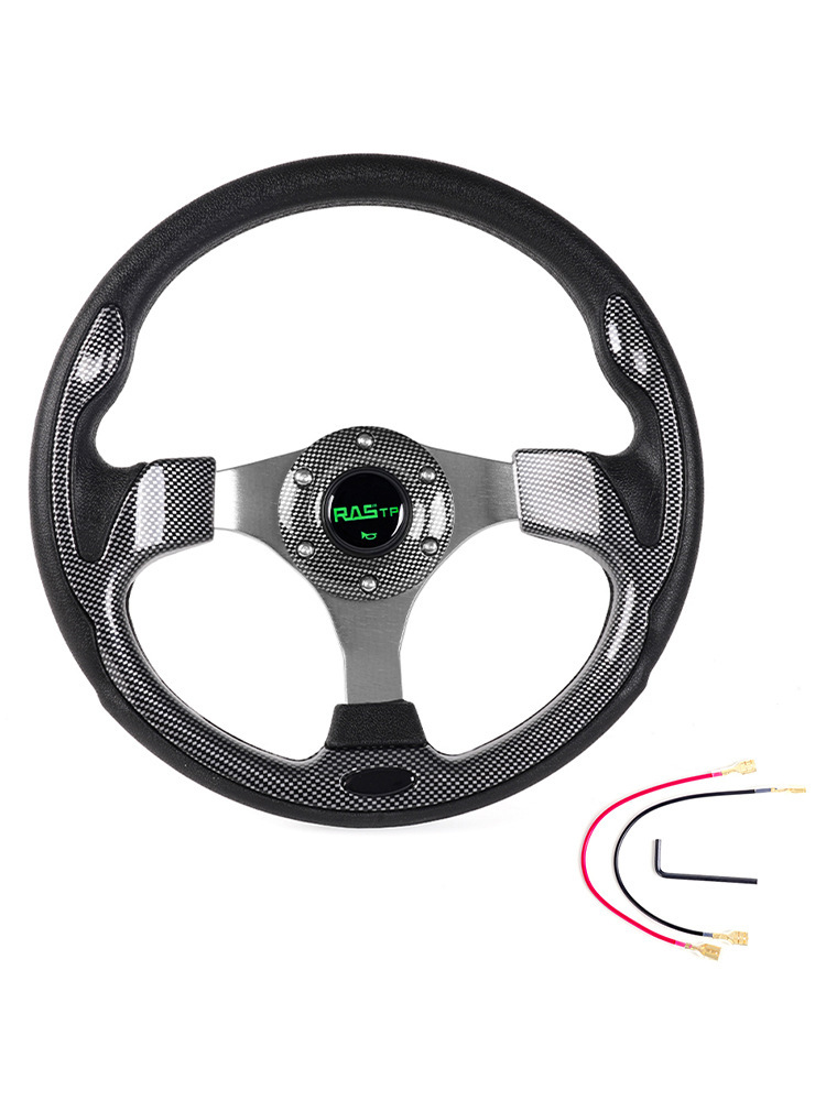 Modifiziertes Rennlenkrad Für Pkw, Polyurethan-rennlenkrad, 13 Zoll (320 Mm) – Quadratisches Gitter