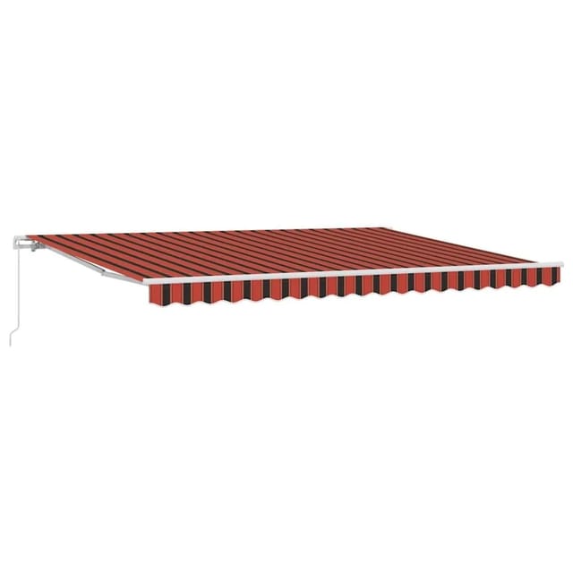 Vidaxl - Markise Orange Und Braun 4,5 × 3,5 M Polyester Und Metall