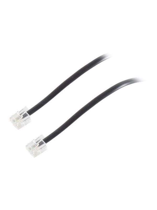 S-Impuls phone cable - 6 m - black - Schwarz