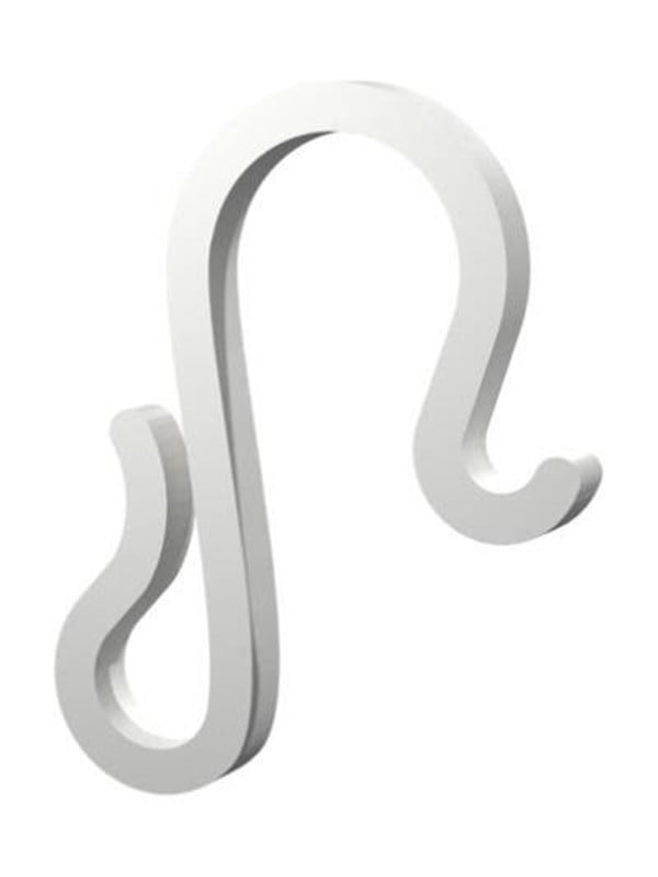 Light Solutions Lichterketten-Clips Dachrinnenhaken fr Weihnachtslichter und Lichterketten - 20mm - Wei - 20 Stk