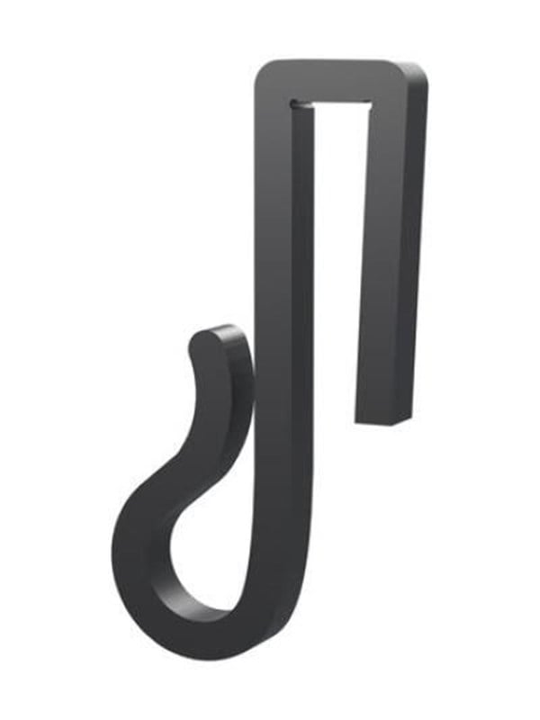Light Solutions Lichterketten-Clips Fr Weihnachtslichter und Lichterketten am Zaun - 6mm - Schwarz - 20 Stk