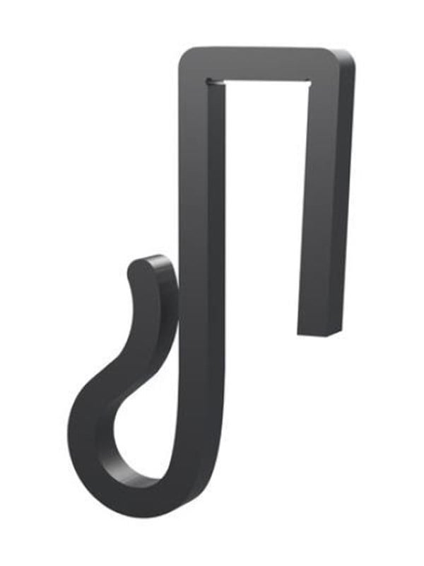 Light Solutions Lichterketten-Clips Fr Weihnachtslichter und Lichterketten am Zaun - 10mm - Schwarz - 20 Stk
