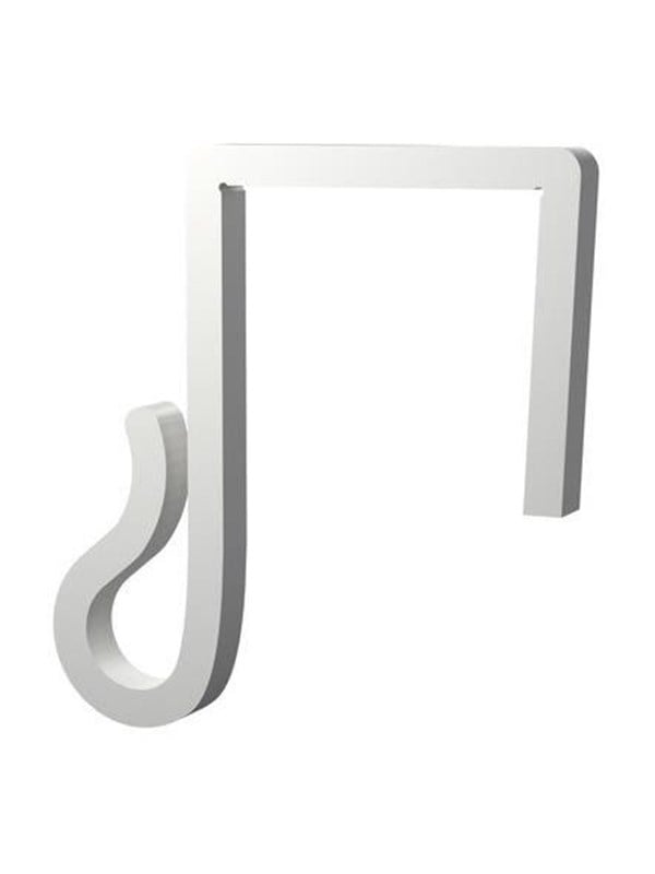 Light Solutions Lichterketten-Clips Fr Weihnachtslichter und Lichterketten am Zaun - 25mm - Wei - 20 Stk