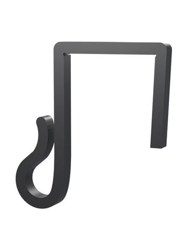 Light Solutions Lichterketten-Clips Fr Weihnachtslichter und Lichterketten am Zaun - 25mm - Schwarz - 20 Stk