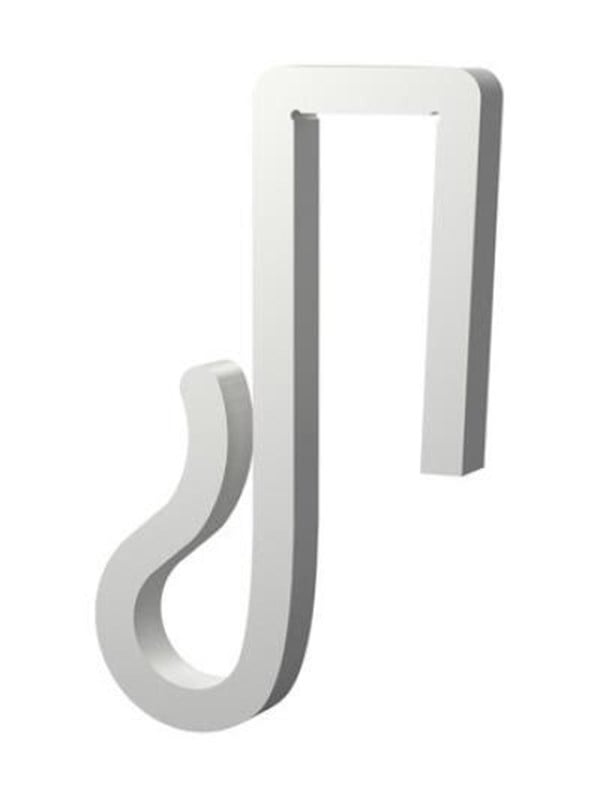 Light Solutions Lichterketten-Clips Fr Weihnachtslichter und Lichterketten am Zaun - 10mm - Wei - 20 Stk