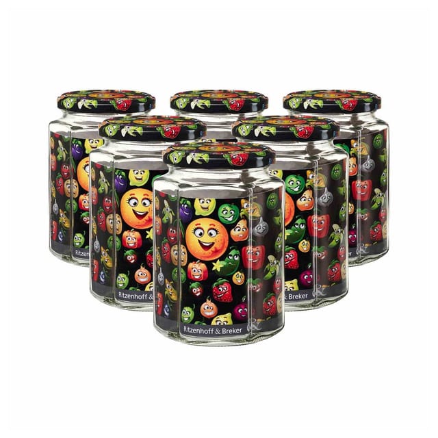 Ritzenhoff & Breker Vorratsgläser Smile 770 ml 6er Set