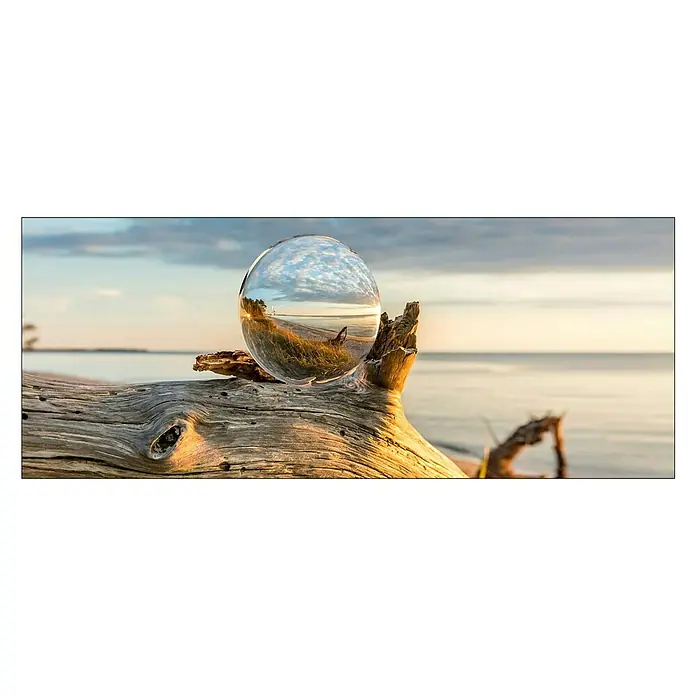 ProArt Glasbild (Drop on Wood, B x H: 80 x 30 cm)