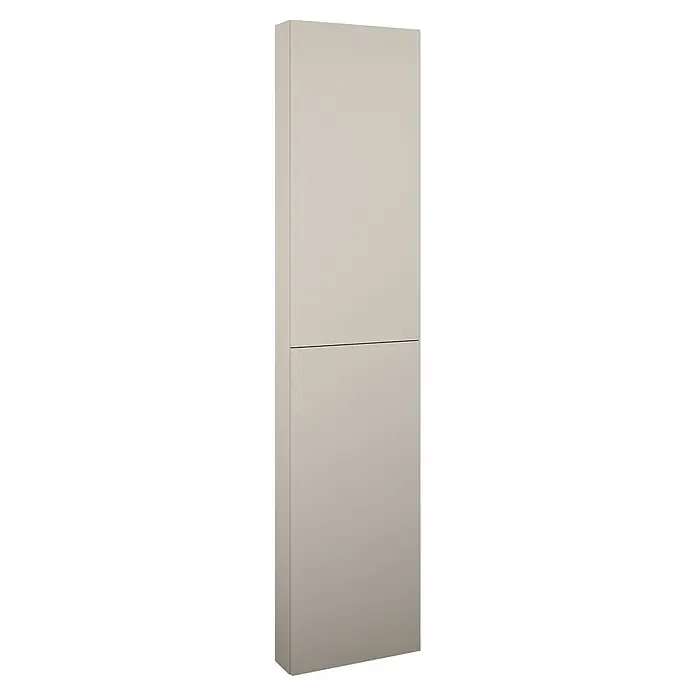 Riva Compact Bad-Hochschrank Compact/Moon/Lynn (B x T x H: 40 mm x 12,6 cm x 180 cm, Fume Matt)