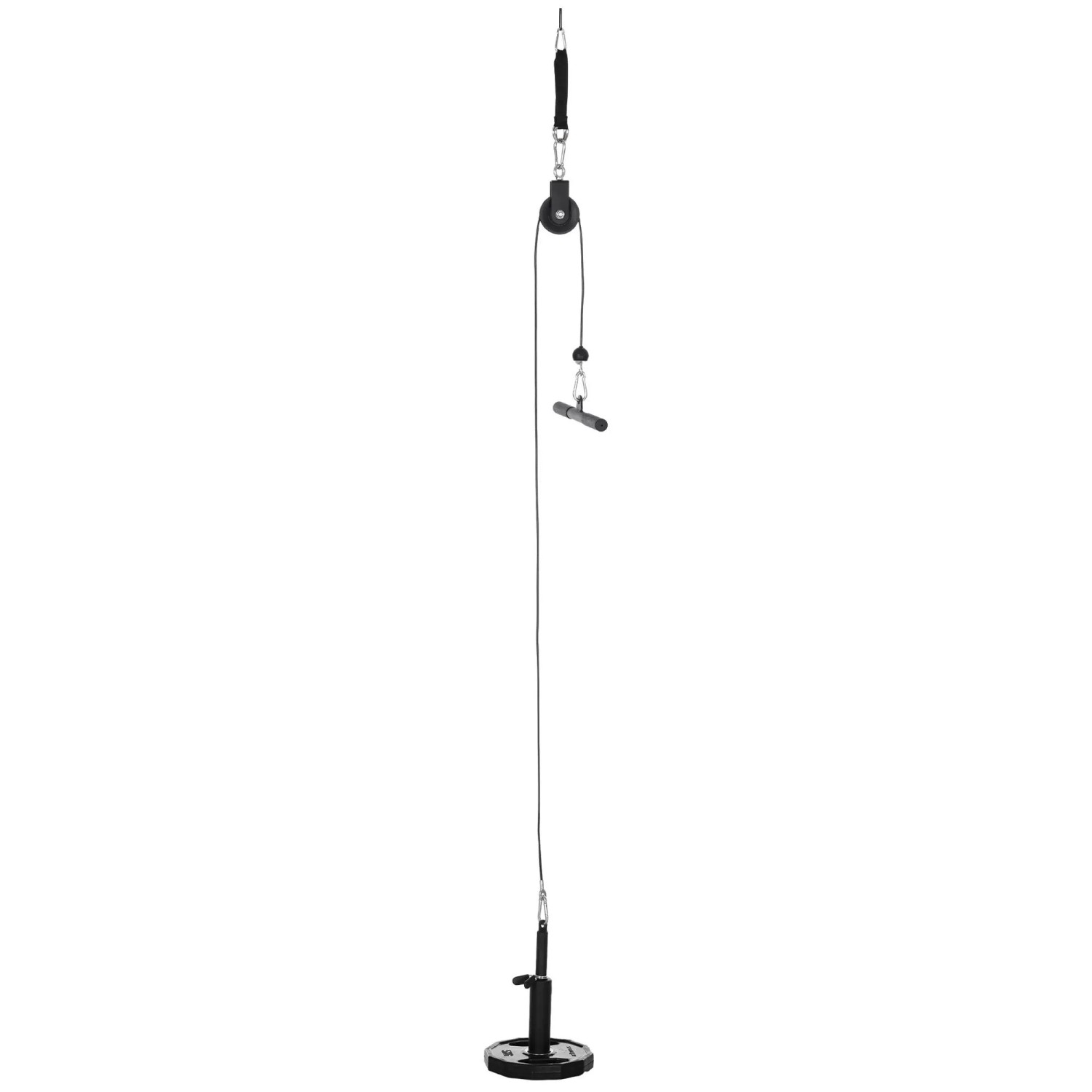 SPORTNOW Kabelzugsystem Stahl Nylon Ø2,5 x 36Lcm Schwarz