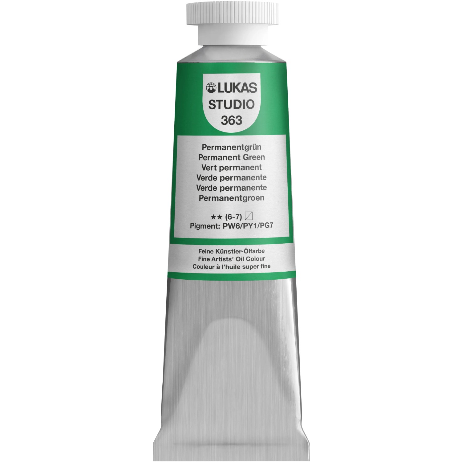 Lukas Studio Ölfarbe 37 ml Premium-Qualität Permanentgrün