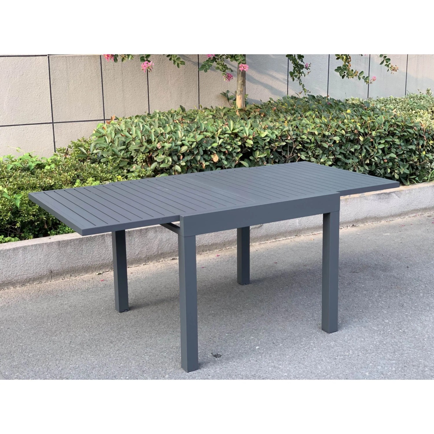Ausziehtisch ELENA Aluminium, anthrazit pulverbeschichtet