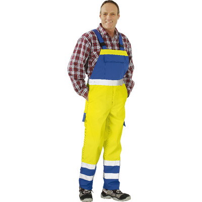 Latzhose 5232 warngelb/kornblau, Größe 62