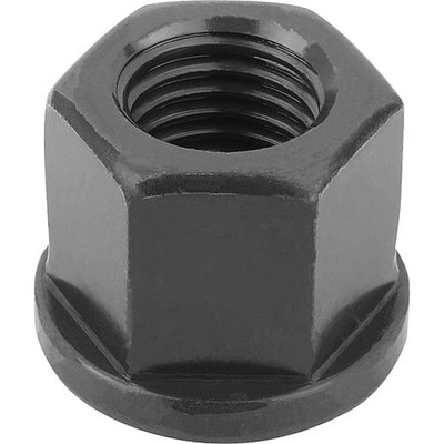 SECHSKANTMUTTER 1,5D HOCH DIN6331, M12, SW=18, VERGÜTUNGSSTAHL 10 BLANK (SCHWARZ)
