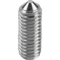 GEWINDESTIFT M.INNENSECHSKANT + SPITZE DIN EN ISO4027 M08X20, EDELSTAHL A2 70, BLANK Bild 2