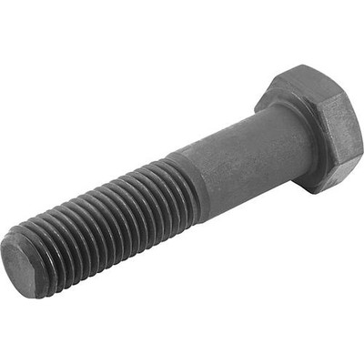 SECHSKANTSCHRAUBE MIT SCHAFT DIN931 M12X45, SW=19, STAHL 12.9 BLANK (SCHWARZ)
