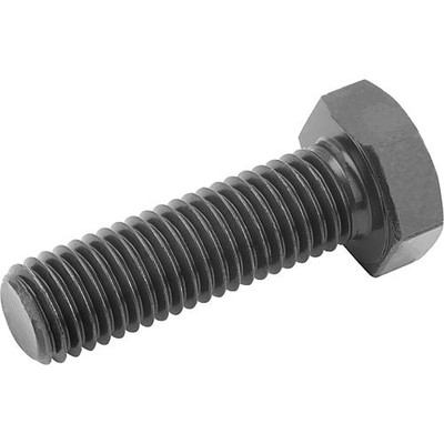 SECHSKANTSCHRAUBE DIN933, GEWINDE DURCHGÄNGIG M12X45, STAHL 12.9 BLANK (SCHWARZ)