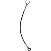 Halteseil/rostfreier Stahl, mit Halteclip und Anschrauböse | l=200 mm / Thermoplast PA 6 ummantelt, schwarz | 22400.1102 Bild 2