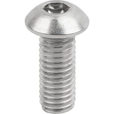 SCHRAUBE HALBRUNDKOPF DIN EN ISO7380-1 FORM:A MIT INNENSECHSKANT M06X40, EDELSTAHL A4 70 BLANK