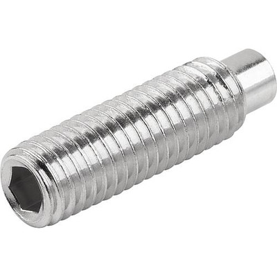 GEWINDESTIFT M.INNENSECHSKANT U.ZAPFEN DIN EN ISO4028 M10X30, EDELSTAHL A2 70, BLANK
