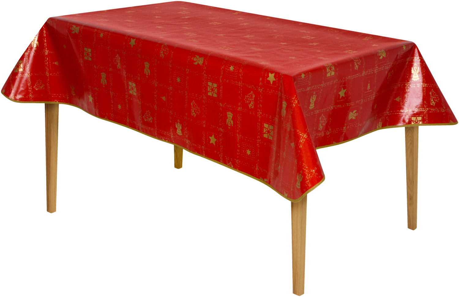 LIVARNO® Festliche Lacktischdecke (130 x 160 cm, Rot) Bild 3