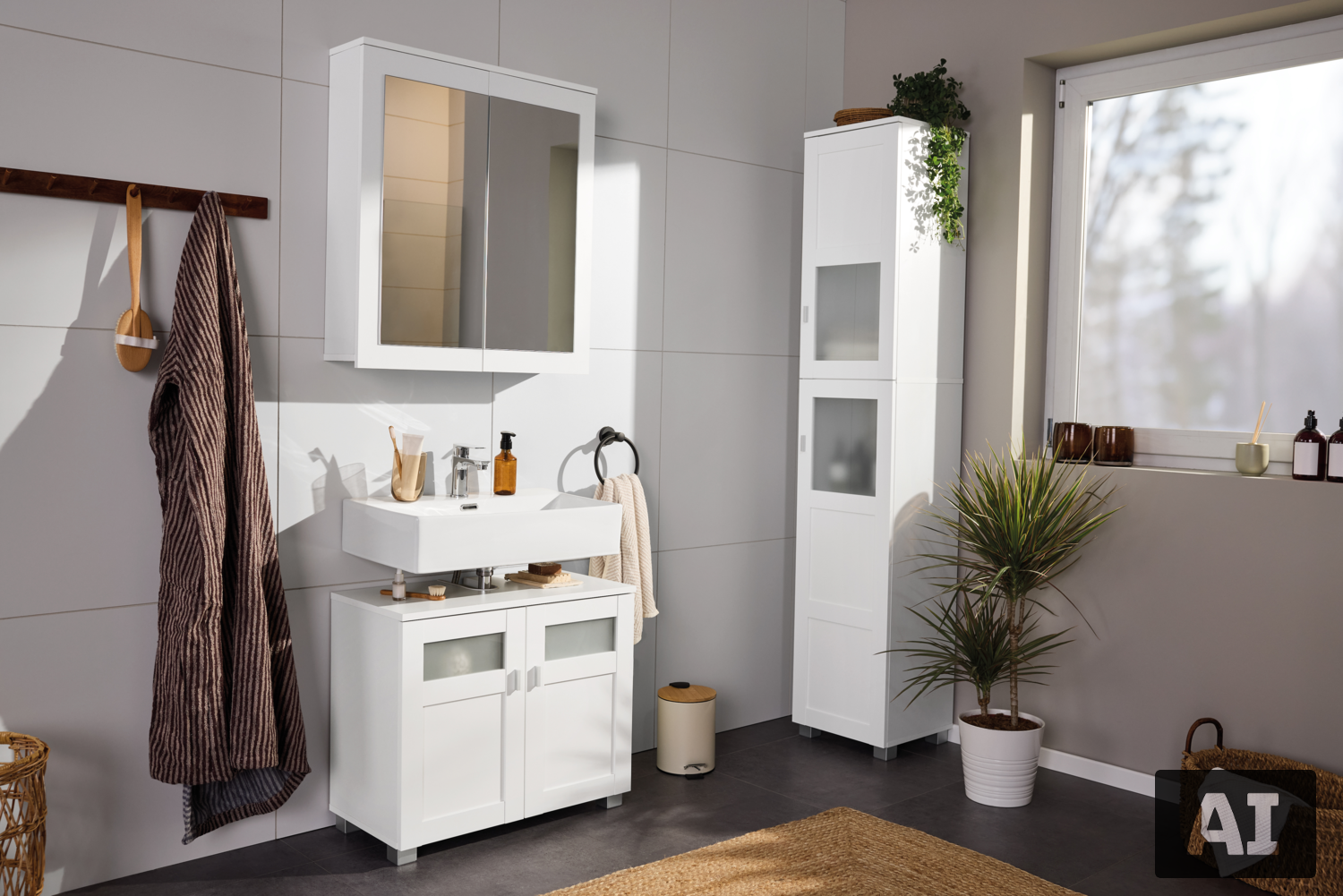 LIVARNO® Spiegelschrank »Basel«