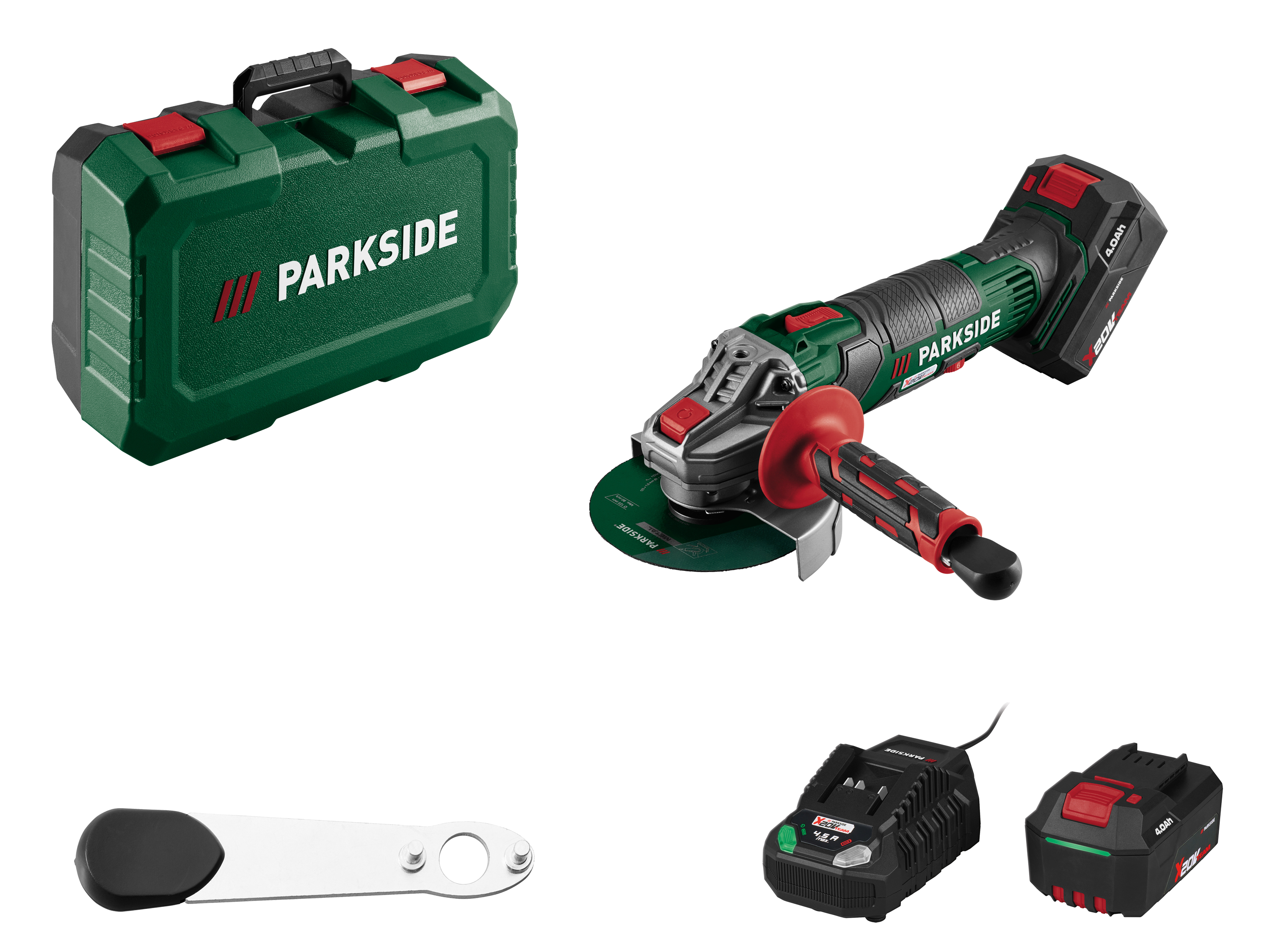 PARKSIDE® 20 V Akku-Winkelschleifer »PWSA 20-Li D4« mit Akku – mit Ladegerät Bild 3