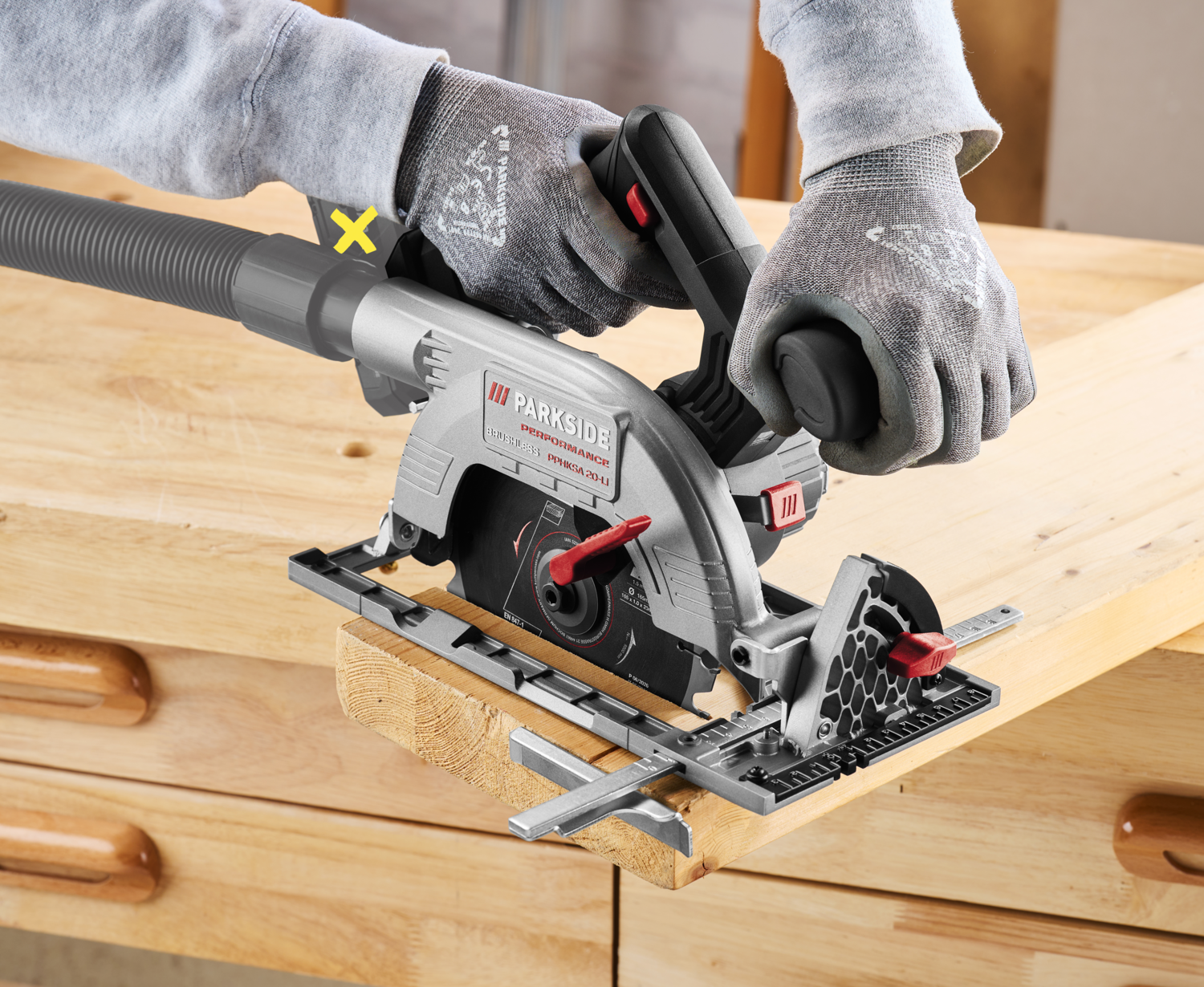 PARKSIDE PERFORMANCE® 20 V Akku-Handkreissäge »PPHKSA 20-Li A1« ohne Akku und Ladegerät
