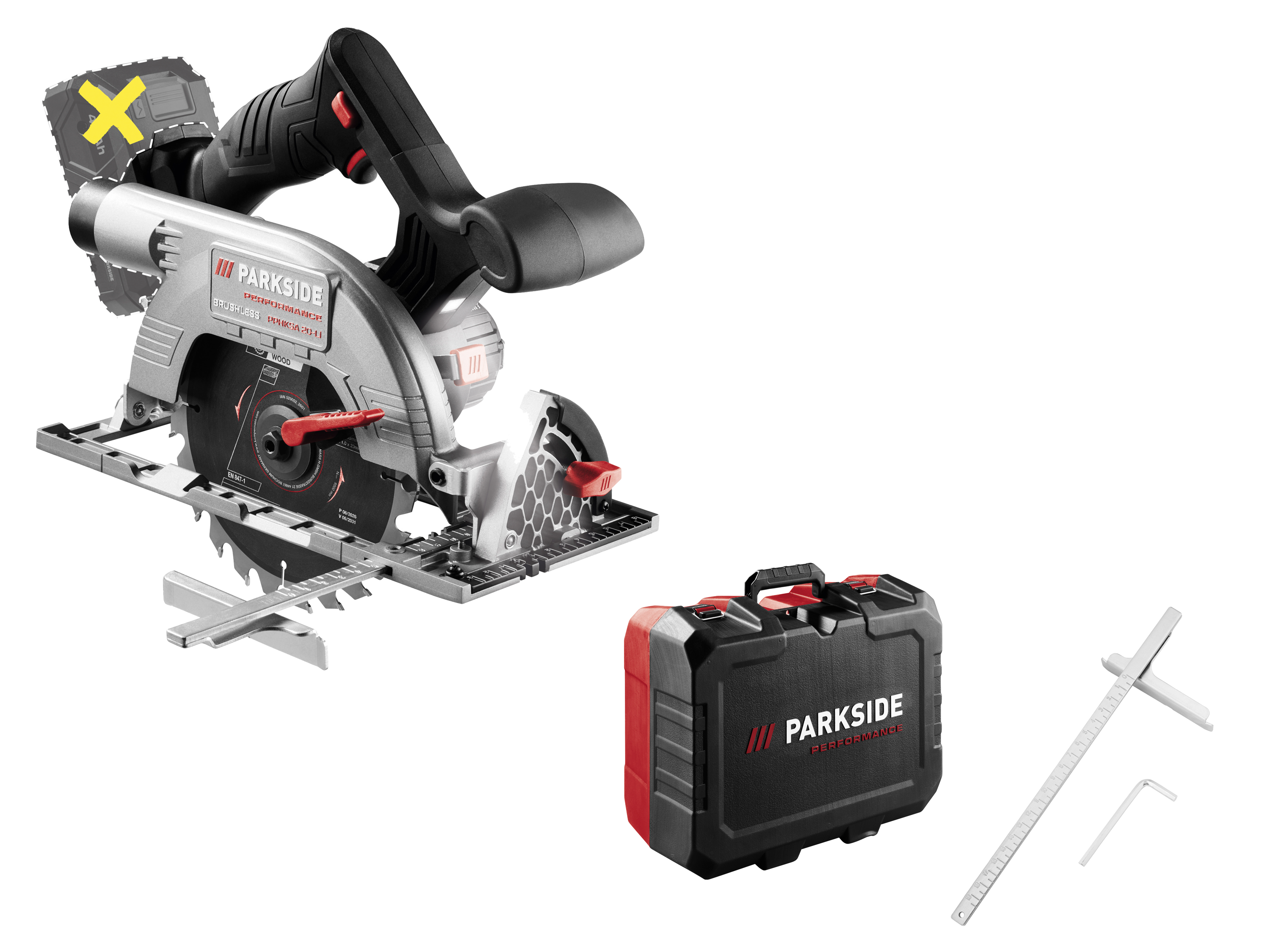 PARKSIDE PERFORMANCE® 20 V Akku-Handkreissäge »PPHKSA 20-Li A1« ohne Akku und Ladegerät Bild 2