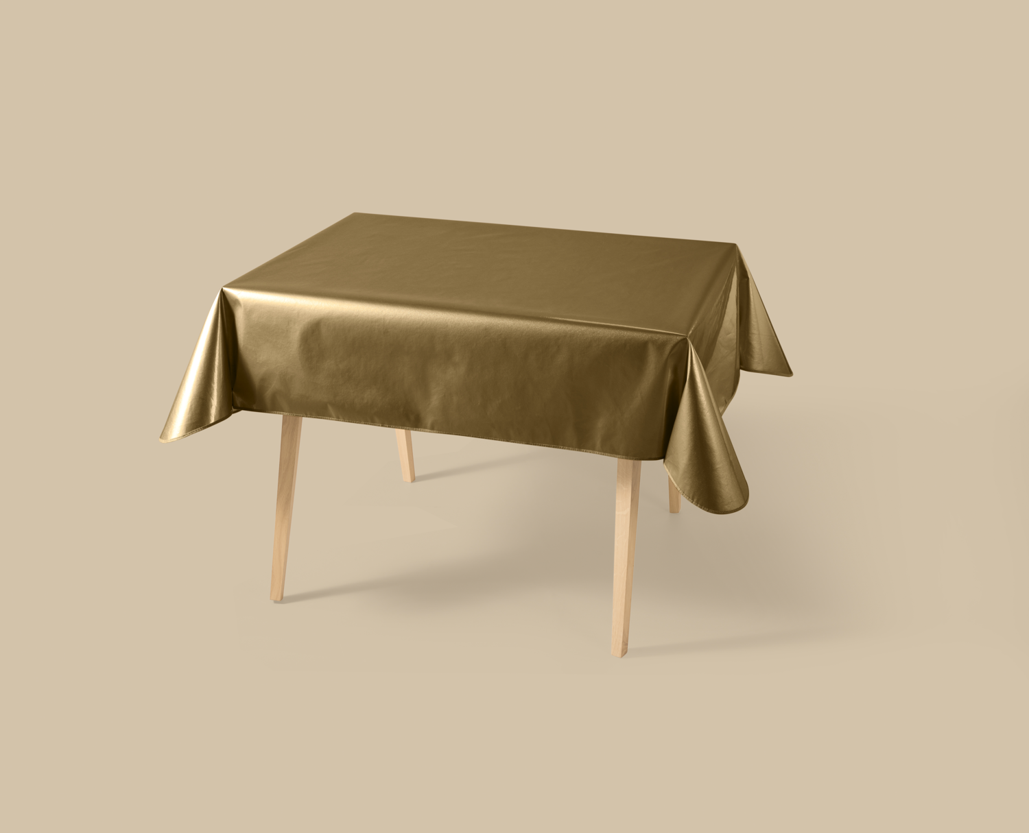 LIVARNO® Festliche Lacktischdecke (130 x 160 cm, Gold) Bild 4