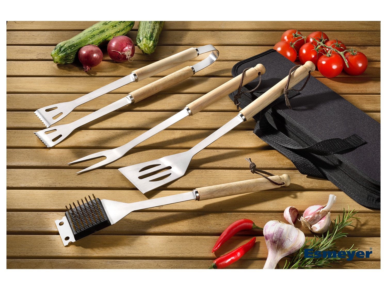 ESMEYER Grillzubehör im Geschenkkarton, 4-teilig