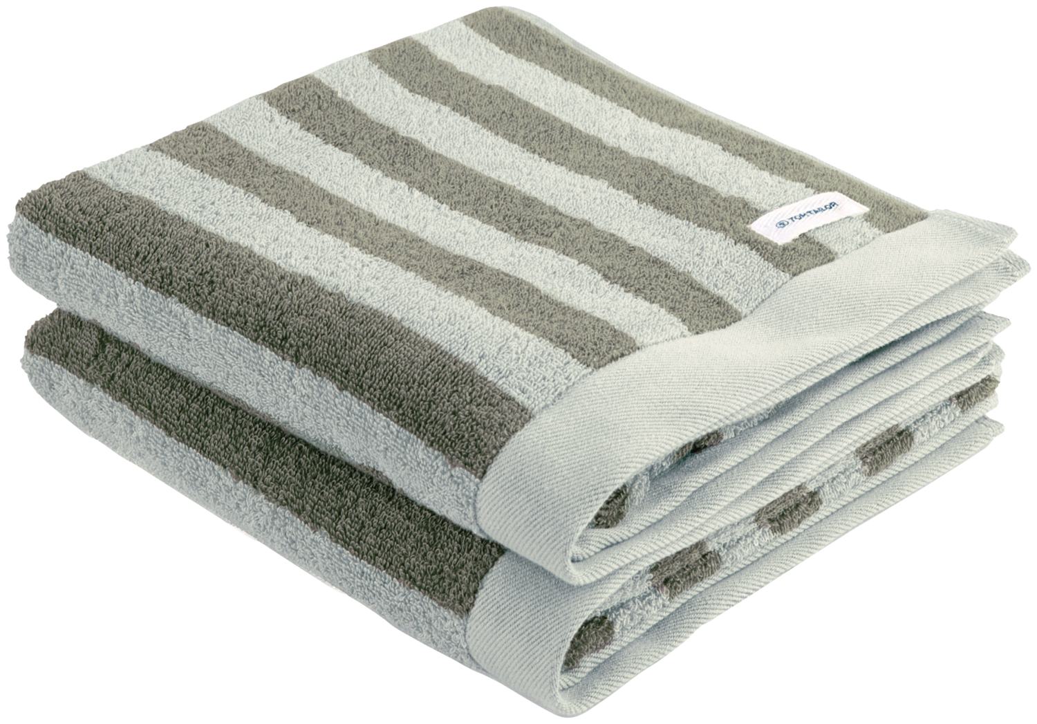 TOM TAILOR 2er Handtuch Set, 50 x 100 cm (Grün) Bild 2