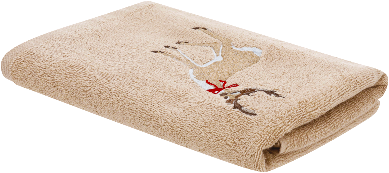 LIVARNO® Frottier-Gästetücher / Handtuch (1x, Beige) Bild 4