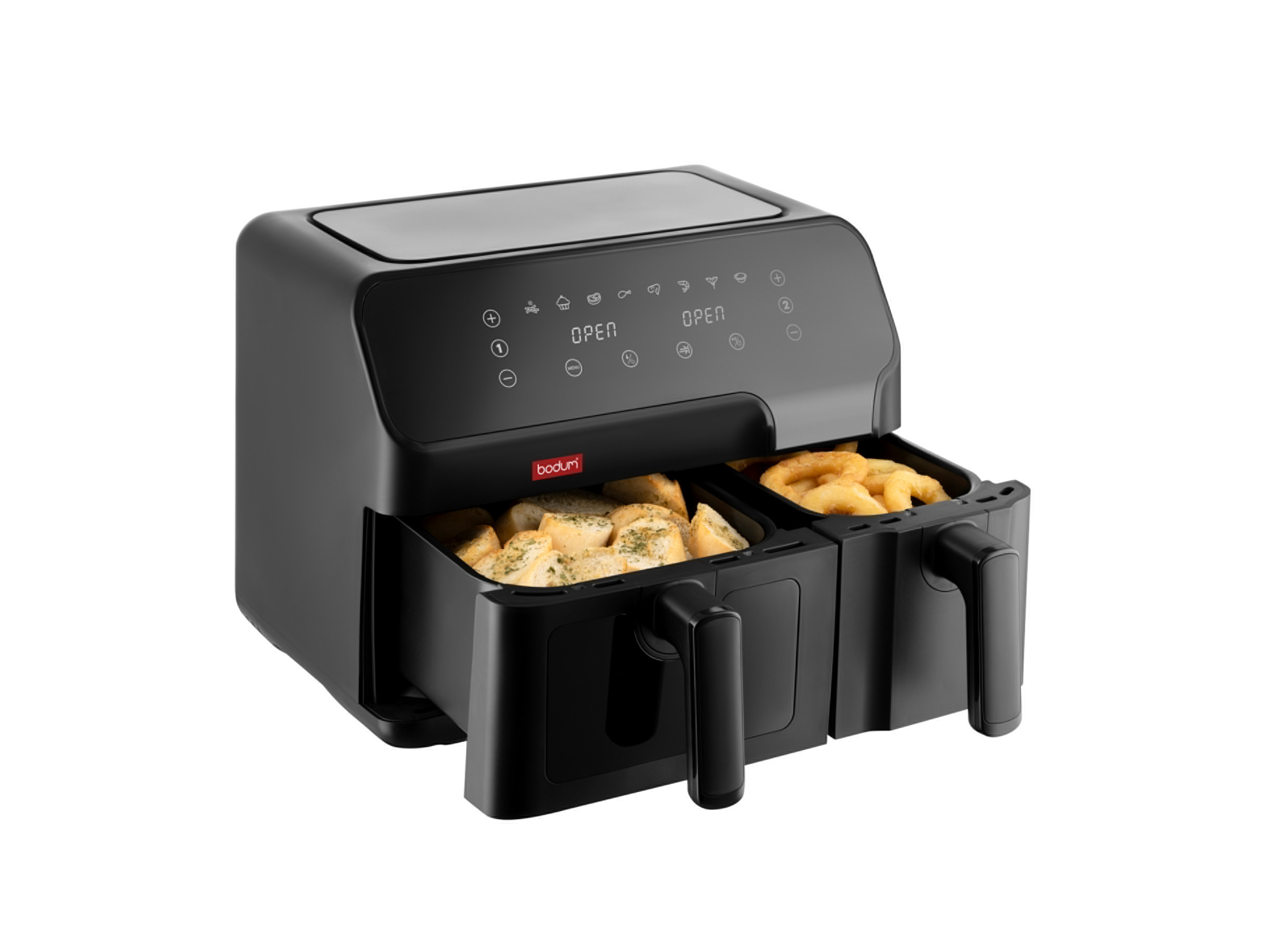 BODUM MELIOR Air fryer L »12331-01EURO«, 2 Fächer, 5,1 l und 3,2 l, 2700 W Bild 2