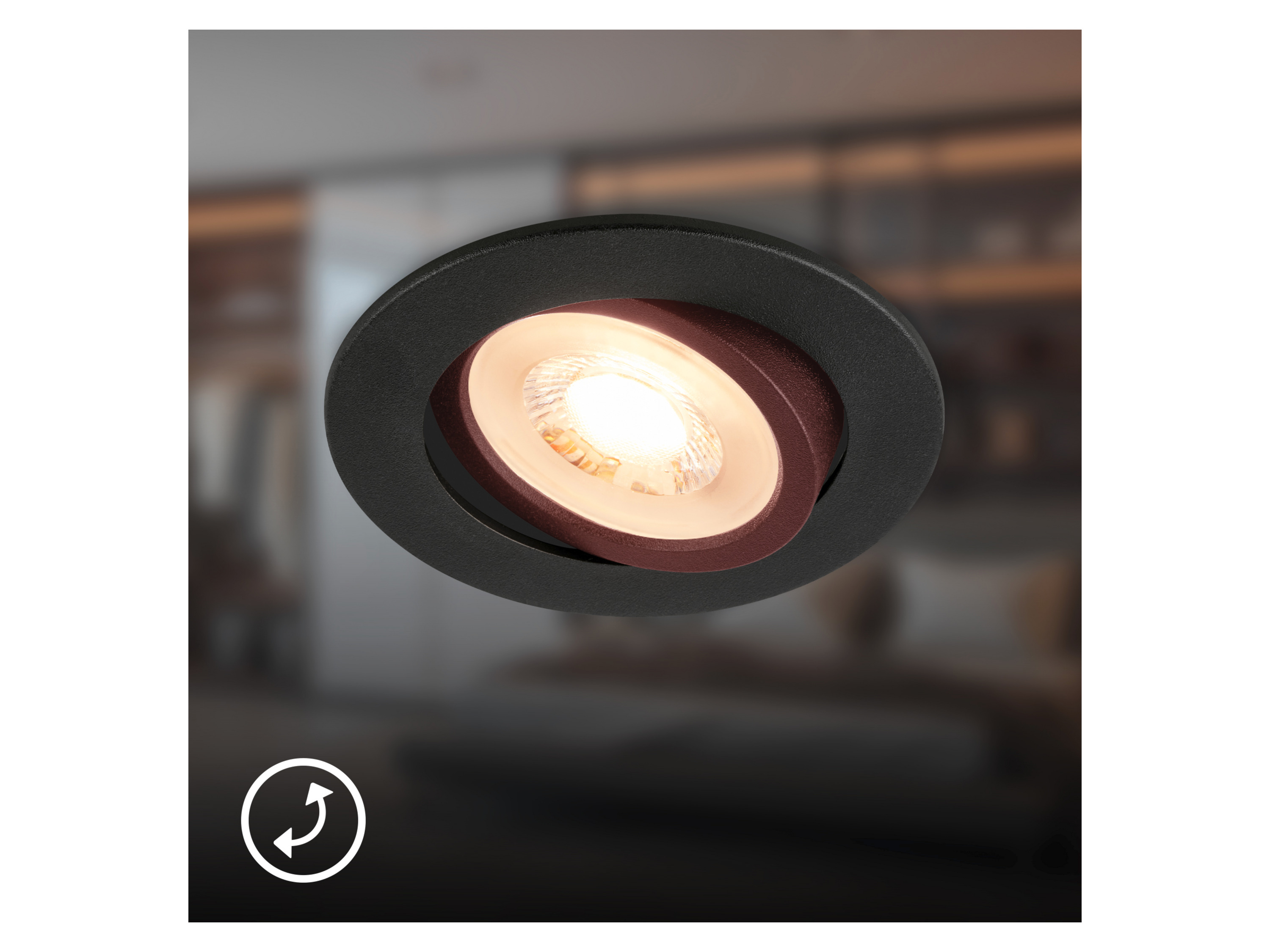 BRILONER LED Einbauleuchten in verschiedenen Farben und Ausführungen erhältlich (9er-Set, Schwarz) Bild 3