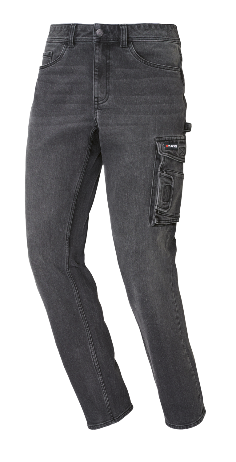 PARKSIDE® Herren Thermojeans im Workwearstyle (Schwarz, 52 (36/32)) Bild 2