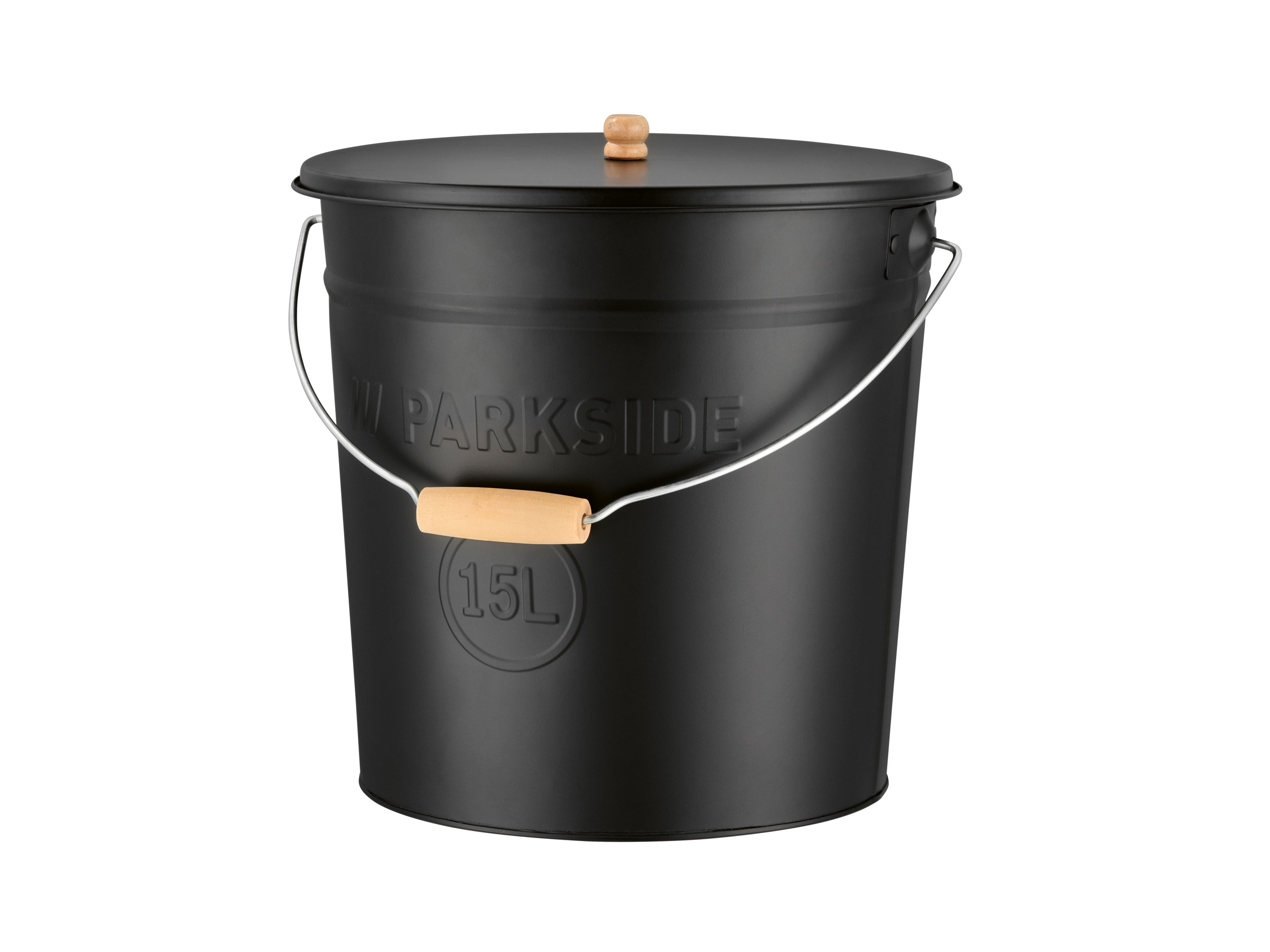 PARKSIDE® Asche-Eimer, mit Deckel, 15 l (Schwarz)