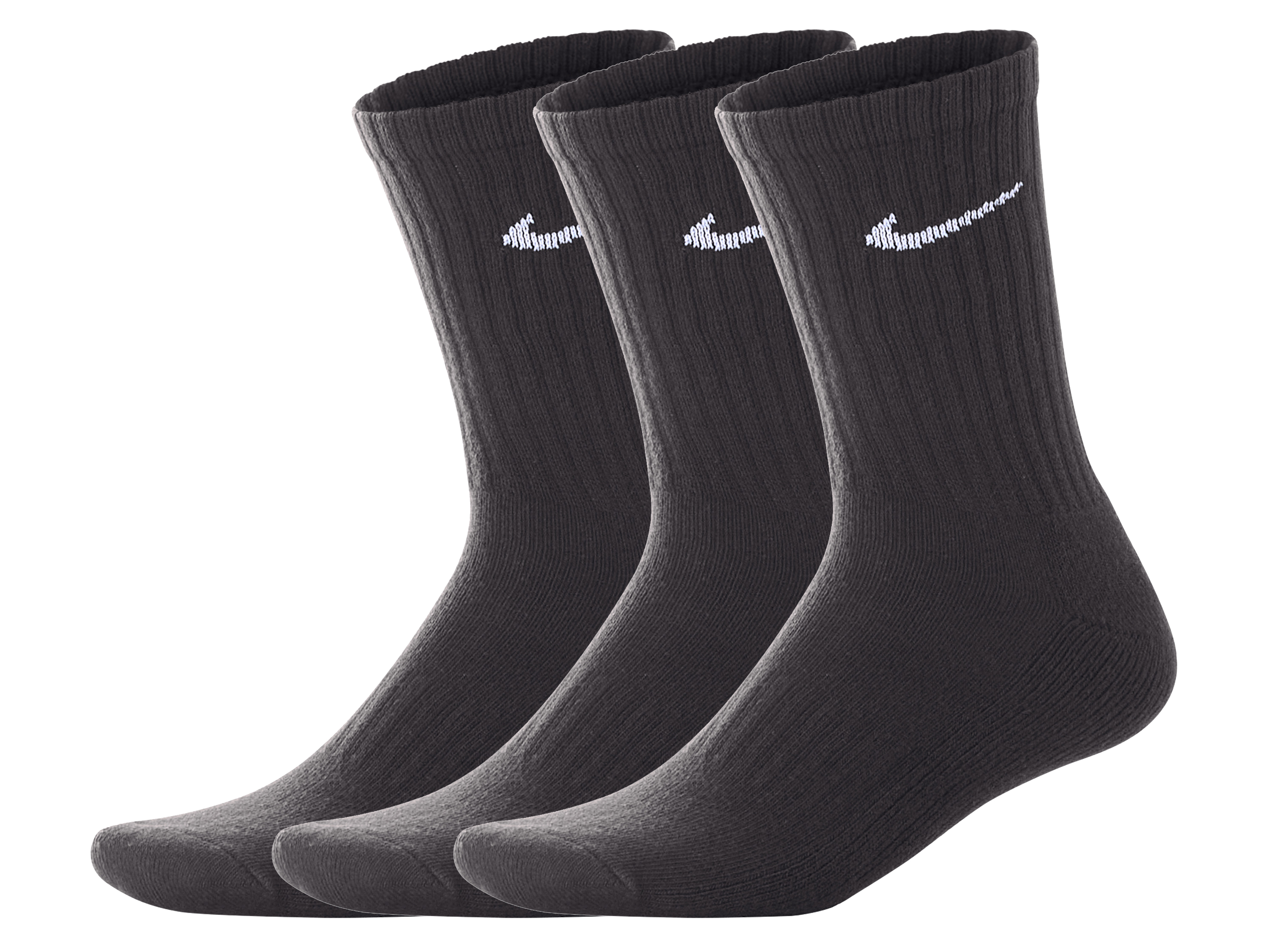 NIKE Unisex Sportsocken »Cushioned Crew«, 3 Stück (Schwarz, 38-42)