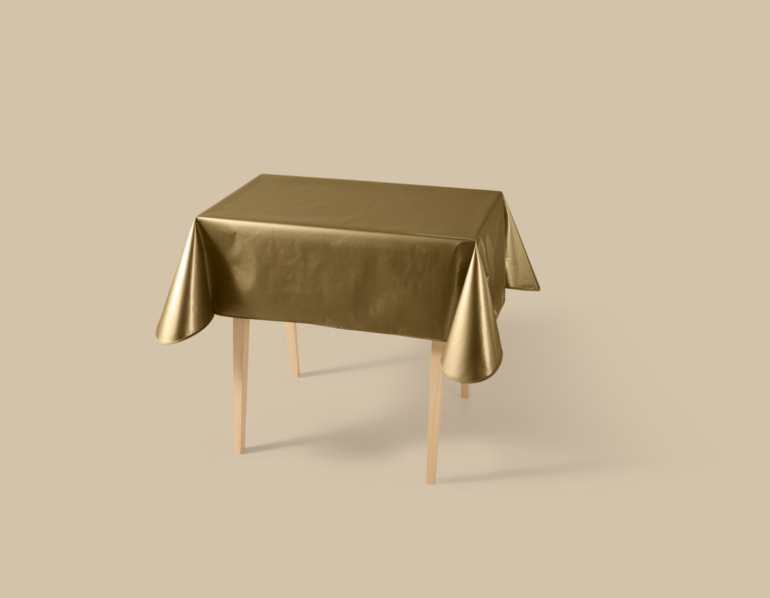 LIVARNO® Festliche Lacktischdecke (110 x 140 cm, Gold) Bild 2