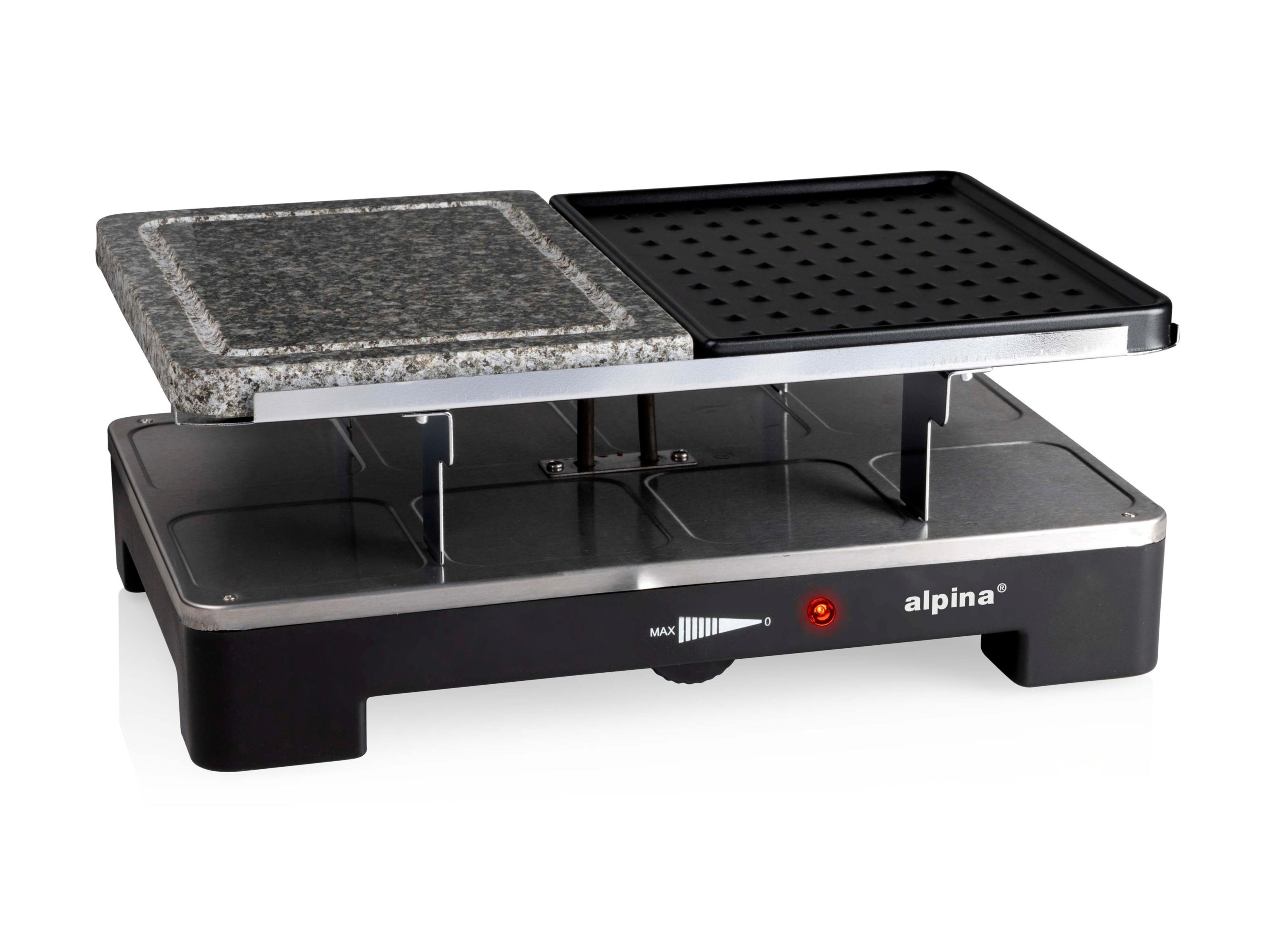ALPINA Grill Raclette/Stein