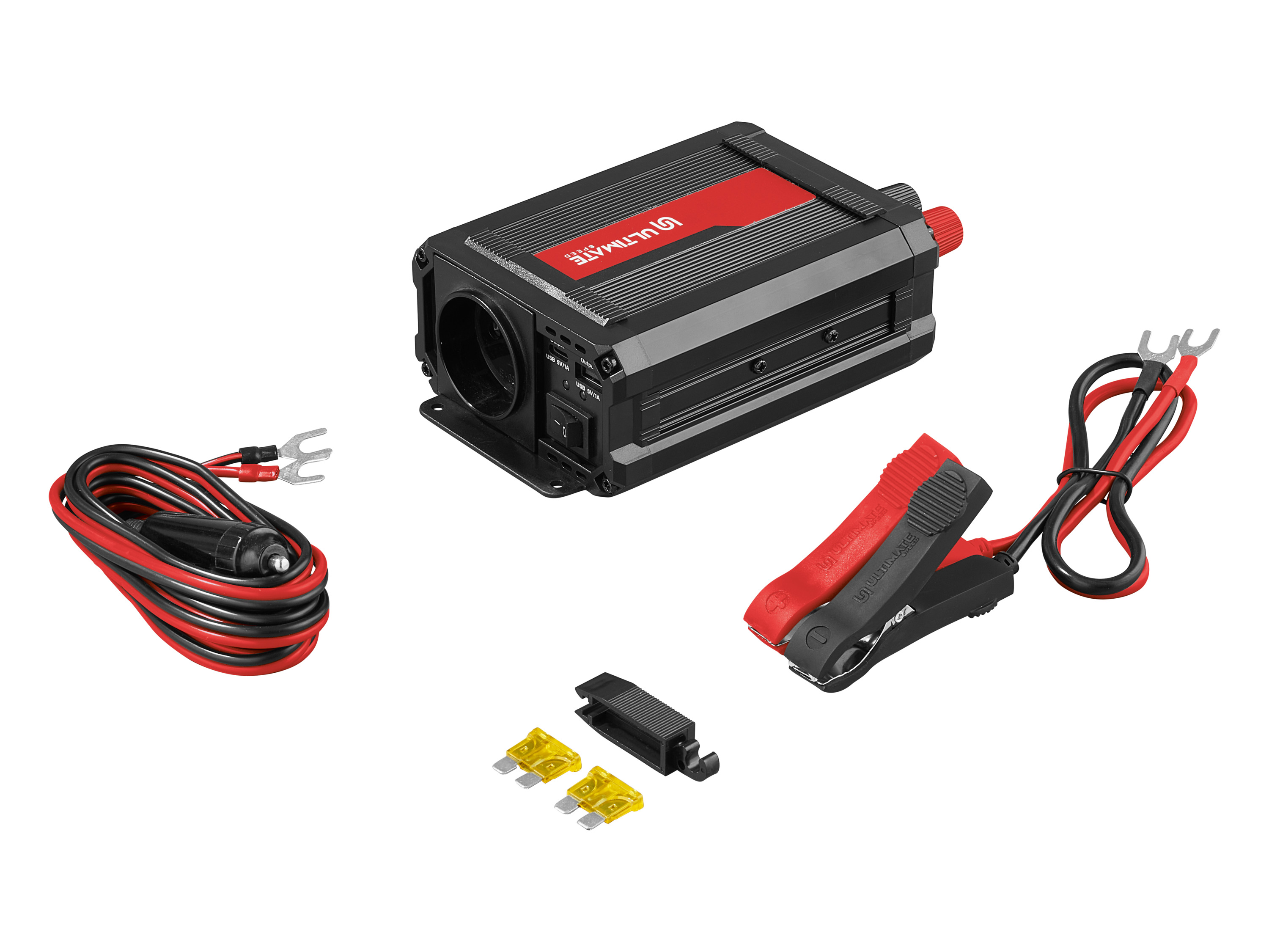 ULTIMATE SPEED® Spannungswandler »USSW 300 C3«, mit Ein-Aus-Schalter und Kontroll-LEDs